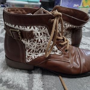 Madden Girl Brown Lace Boots